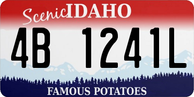 ID license plate 4B1241L