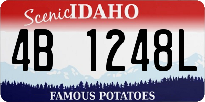 ID license plate 4B1248L