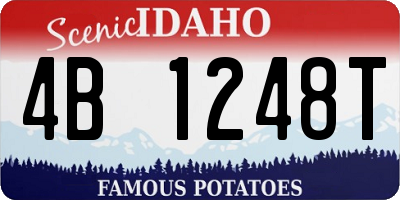 ID license plate 4B1248T