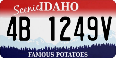 ID license plate 4B1249V
