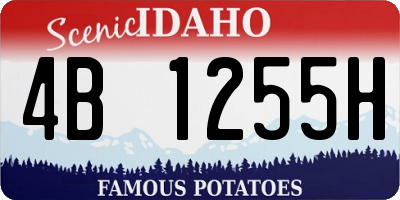 ID license plate 4B1255H
