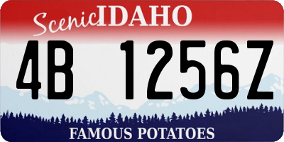 ID license plate 4B1256Z