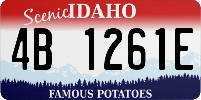 ID license plate 4B1261E