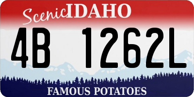 ID license plate 4B1262L