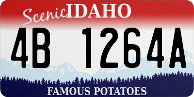 ID license plate 4B1264A