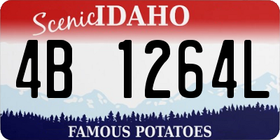 ID license plate 4B1264L