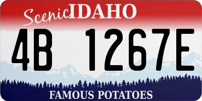 ID license plate 4B1267E