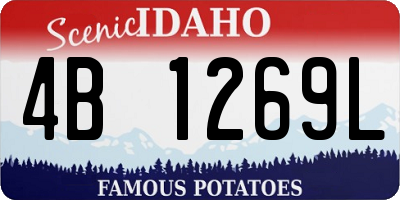 ID license plate 4B1269L
