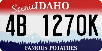 ID license plate 4B1270K