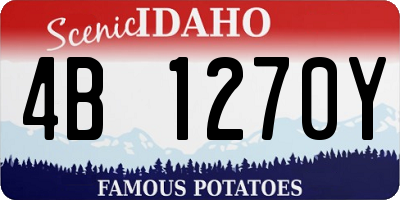 ID license plate 4B1270Y