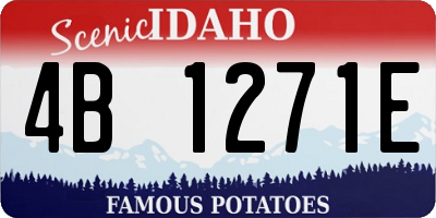 ID license plate 4B1271E