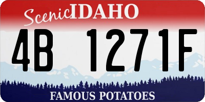 ID license plate 4B1271F
