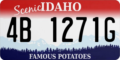 ID license plate 4B1271G