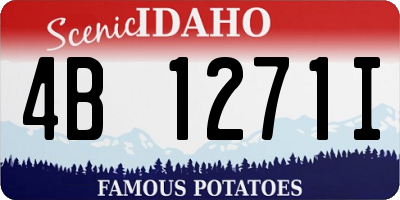 ID license plate 4B1271I