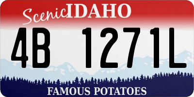 ID license plate 4B1271L