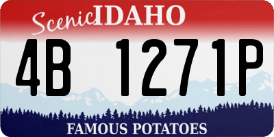 ID license plate 4B1271P