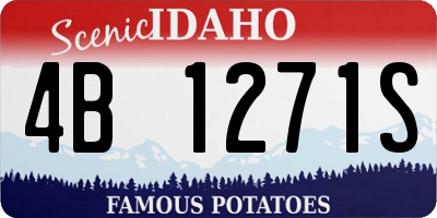 ID license plate 4B1271S