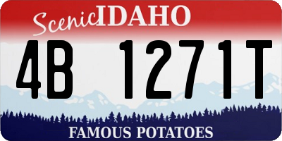 ID license plate 4B1271T