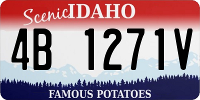 ID license plate 4B1271V