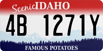ID license plate 4B1271Y