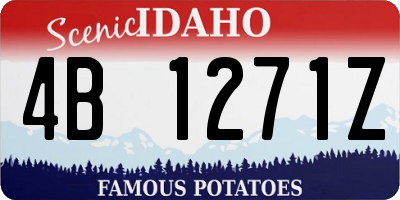 ID license plate 4B1271Z