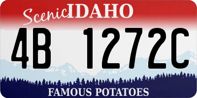ID license plate 4B1272C