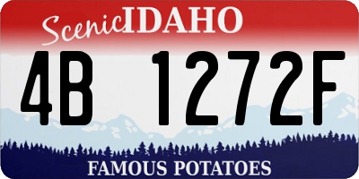 ID license plate 4B1272F