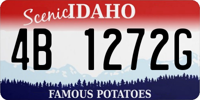 ID license plate 4B1272G