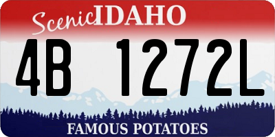ID license plate 4B1272L