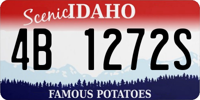 ID license plate 4B1272S