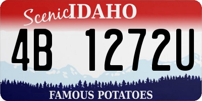 ID license plate 4B1272U