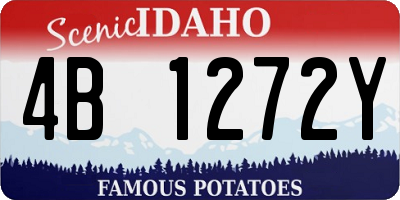 ID license plate 4B1272Y