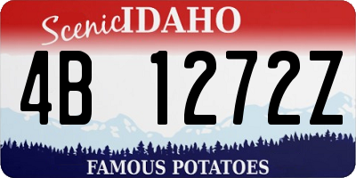 ID license plate 4B1272Z