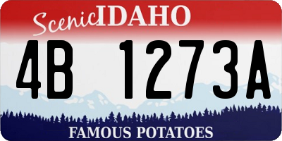 ID license plate 4B1273A