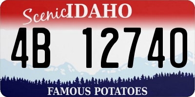 ID license plate 4B1274O