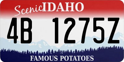ID license plate 4B1275Z