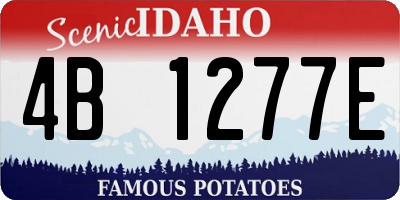 ID license plate 4B1277E