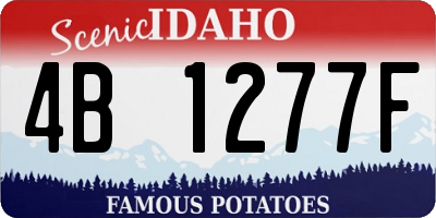 ID license plate 4B1277F