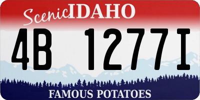 ID license plate 4B1277I