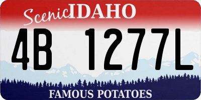 ID license plate 4B1277L