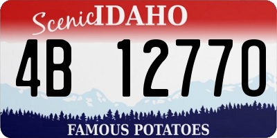 ID license plate 4B1277O