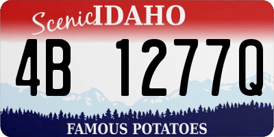 ID license plate 4B1277Q