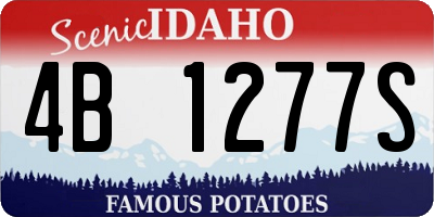 ID license plate 4B1277S