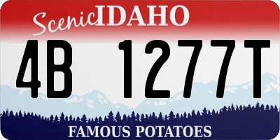 ID license plate 4B1277T