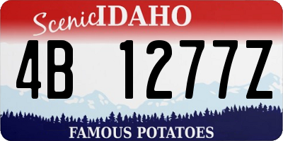ID license plate 4B1277Z