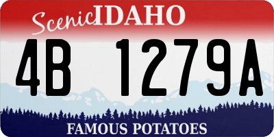 ID license plate 4B1279A