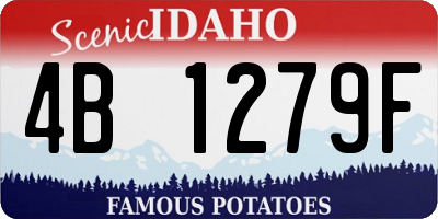 ID license plate 4B1279F