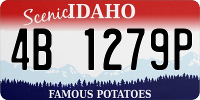 ID license plate 4B1279P