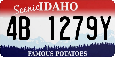 ID license plate 4B1279Y