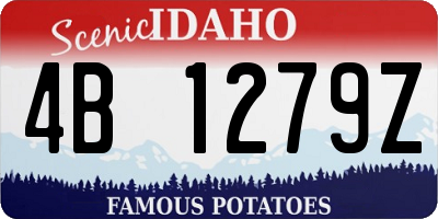 ID license plate 4B1279Z